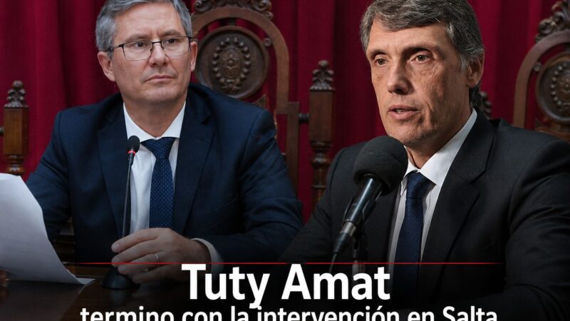 Tuty Amat termino con la Intervención en Salta
