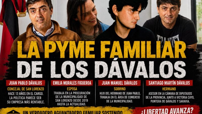 LA PYME FAMILIAR DEL ESTADO: EL AGUANTADERO DE LOS DÁVALOS SIGUE CRECIENDO