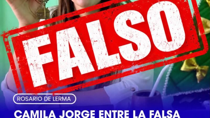 Camila Jorge  desimente al oficialismo local